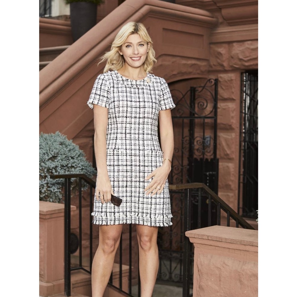 Nordstrom Harper Rose Tweed Short Sleeve Dress